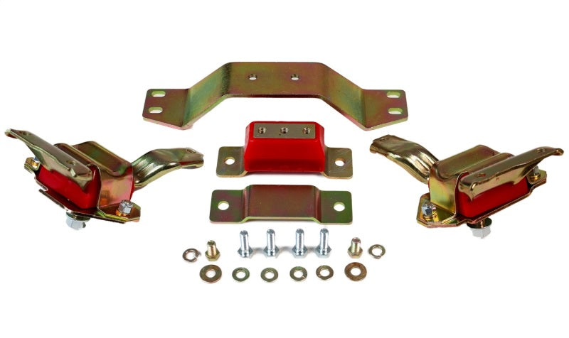 Ensemble de supports de transmission et de moteur rouge Energy Suspension 99-04 Ford Mustang 4.6L V8