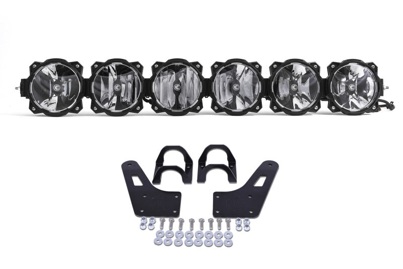 Barre lumineuse suspendue à DEL KC HiLiTES Yamaha YXZ1000R 39 po Pro6 Gravity à 6 lampes et faisceau combiné de 120 W