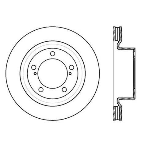 Rotor avant droit rainuré et percé StopTech pour Toyota Tundra 07-09 / Toyota Sequoia 08-09