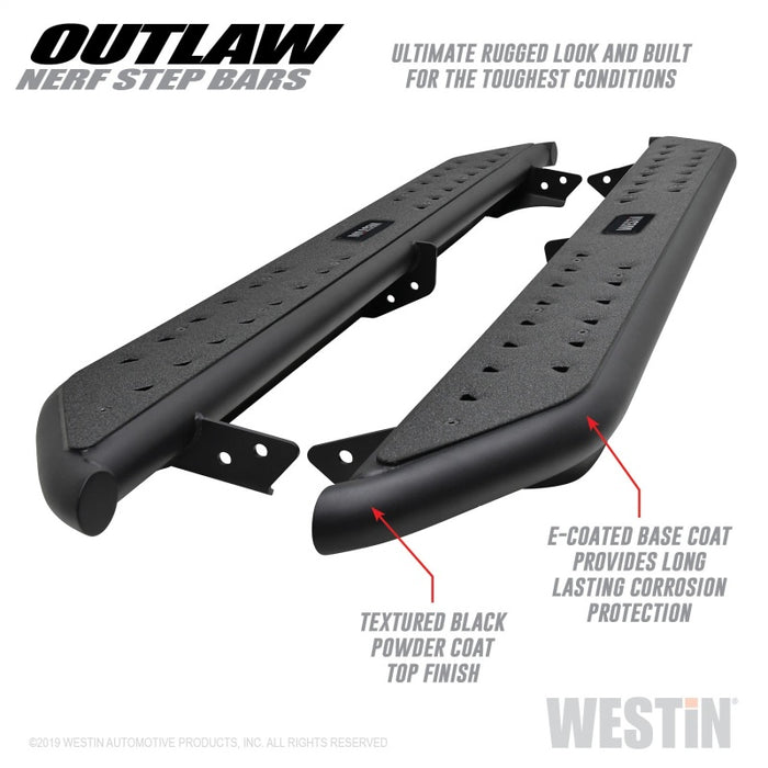 Marchepieds Westin 05-19 Toyota Tacoma Double Cab Outlaw Nerf