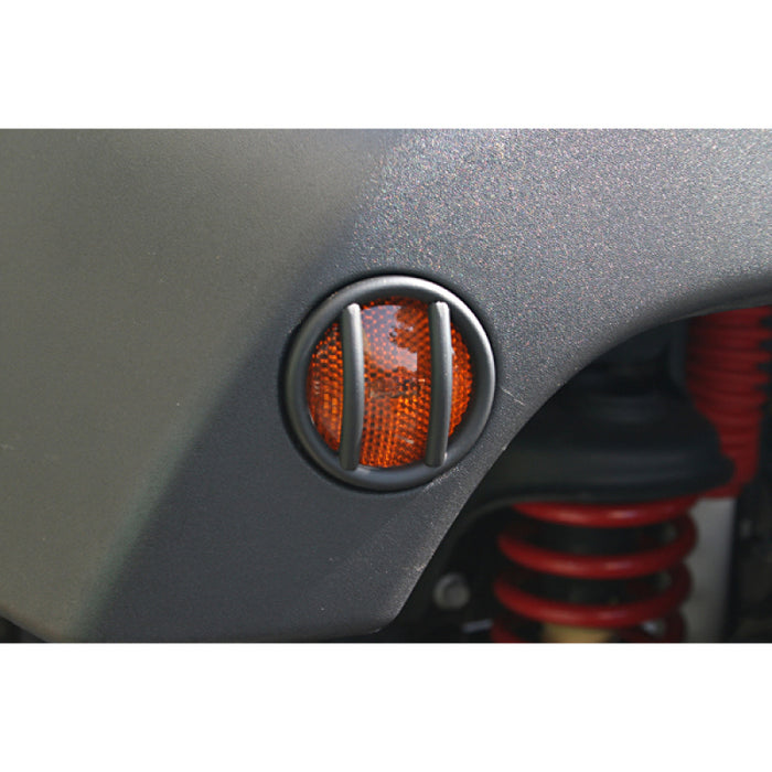 Feu de position latéral noir Rugged Ridge 07-18 Jeep Wrangler JK Euro Guards