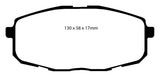 Plaquettes de frein avant EBC 09-12 Hyundai Elantra 2.0 Touring Yellowstuff