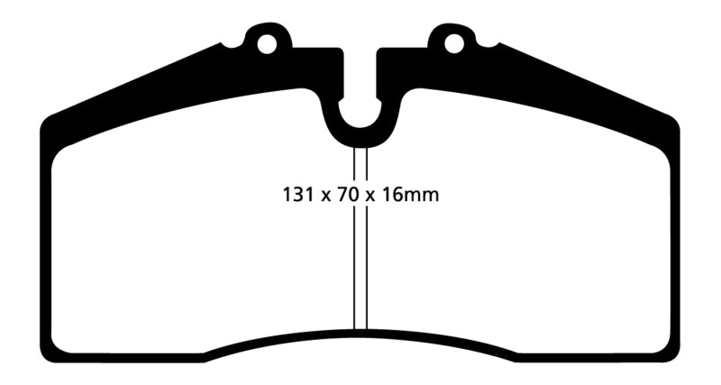 Étriers avant Brembo EBC 05+ Ford Saleen Mustang Plaquettes de frein avant Redstuff