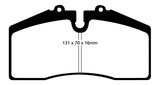 EBC 05+ Ford Saleen Mustang Brembo front calipers Yellowstuff Front Brake Pads