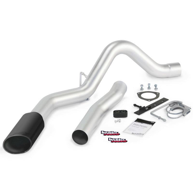 Système d'échappement Monster Banks Power 15 Chevy 6,6 L LML ECLB/CCSB/CCLB - Échappement simple SS avec embout noir