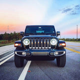 Oracle Oculus Bi-LED Projector Headlights for Jeep JL/Gladiator JT - Matte Blk - 5500K