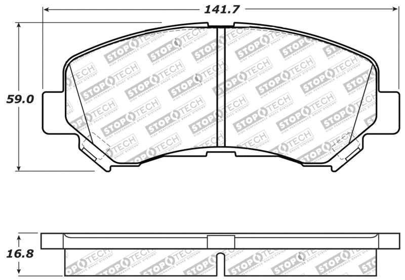 Plaquettes de frein StopTech Performance