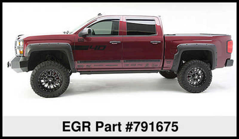 EGR 14+ Chev Silverado 5ft Bed Bolt-On Look Fender Flares - Set - Matte