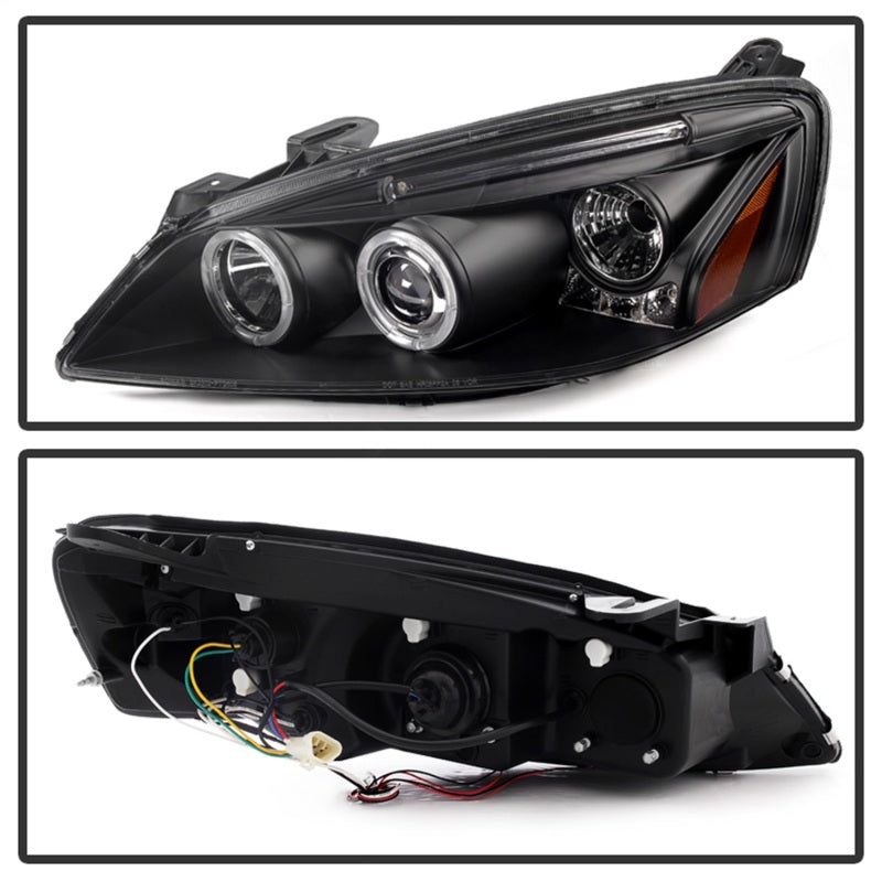 Phares de projecteur Spyder Pontiac G6 2/4DR 05-08 LED Halo LED Blk PRO-YD-PG605-HL-BK