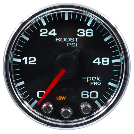 Kit de jauge diesel Autometer A-Pillar 10-19 RAM Boost/EGT 60psi/2000 degrés F Noir Spek-Pro