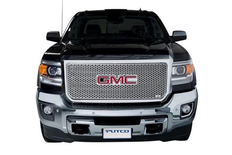 Grilles en acier inoxydable perforées Putco 15-19 GMC Sierra HD (ne convient pas aux modèles tout-terrain)