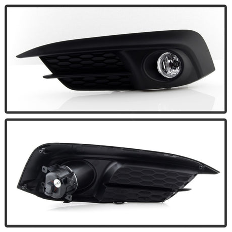 Feu antibrouillard OEM Spyder Honda Civic 2016-2017 2 portes/coupé avec interrupteur - Transparent FL-HC2016-2D-C