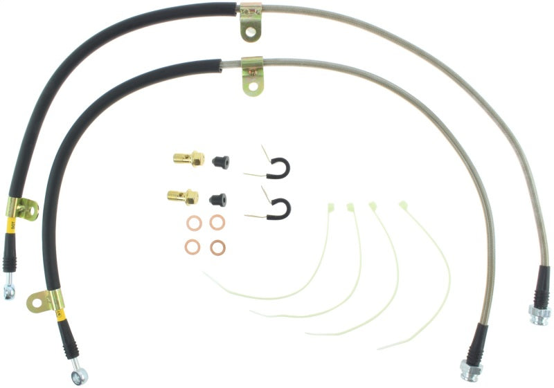 Conduites de frein avant en acier inoxydable StopTech 09+ Nissan GTR