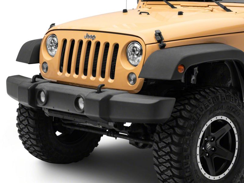 Phares à DEL Raxiom 07-18 Jeep Wrangler JK 7 pouces - Boîtier chromé (lentille transparente)