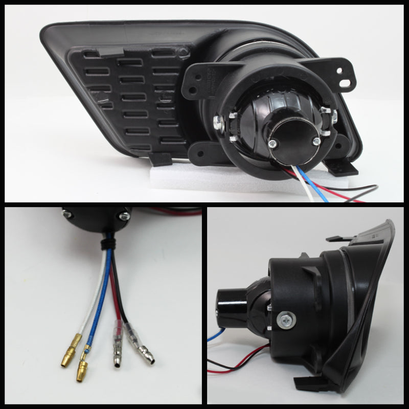 Feux antibrouillard à projecteur Halo Spyder Dodge Charger 2011-2014 avec interrupteur transparent FL-P-DCH2011-C