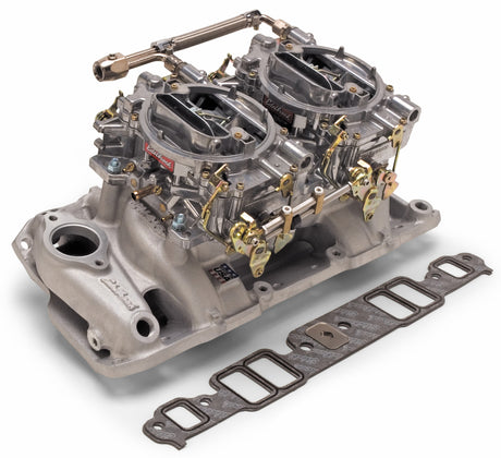 Kit Edelbrock Dual Quad Perf RPM Chevy 409 Inwin Lg Port