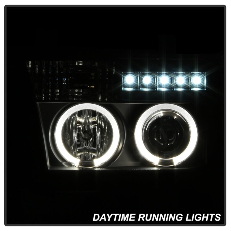 Phares de projecteur Spyder Toyota Tundra 07-133 LED Halo LED Blk PRO-YD-TTU07-HL-BK