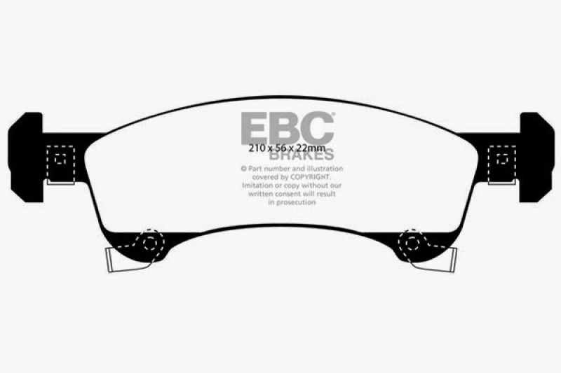 Plaquettes de frein avant EBC Ultimax2 pour Ford Expedition 4.6 2WD 02-06