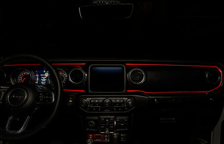 Kit d'éclairage d'intérieur à LED à fibre optique ColorSHIFT pour Jeep Wrangler JL / Gladiator JT ORACLE Lighting VOIR LA GARANTIE