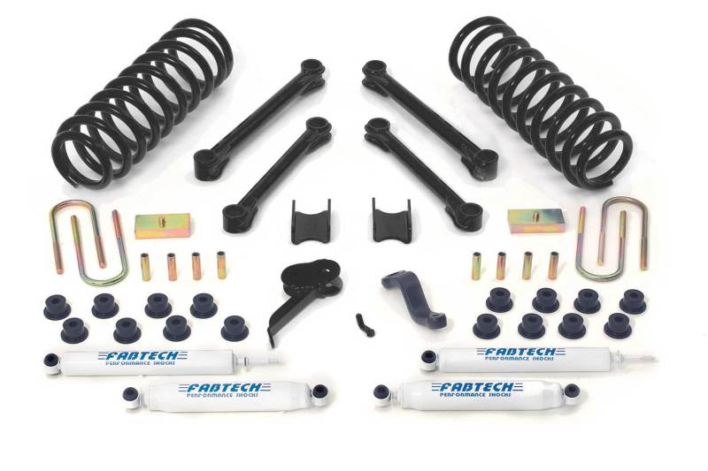 Fabtech 03-08 Dodge 2500/3500 4WD Diesel uniquement 4,5 pouces Perf Sys avec Perf Shks