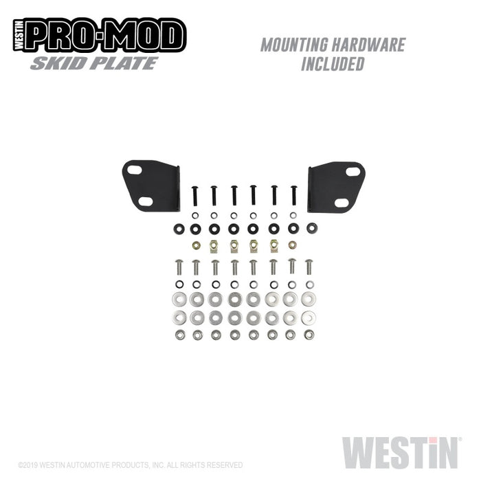 Plaque de protection Westin Pro-Mod 2020 Chevy Silverado 2500/3500 – Noir texturé