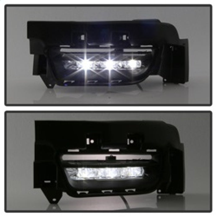 Spyder Dodge Charger 2015-2016 OEM LED Fog Lights W/Universal Switch- Clear FL-DCH2015-LED-C