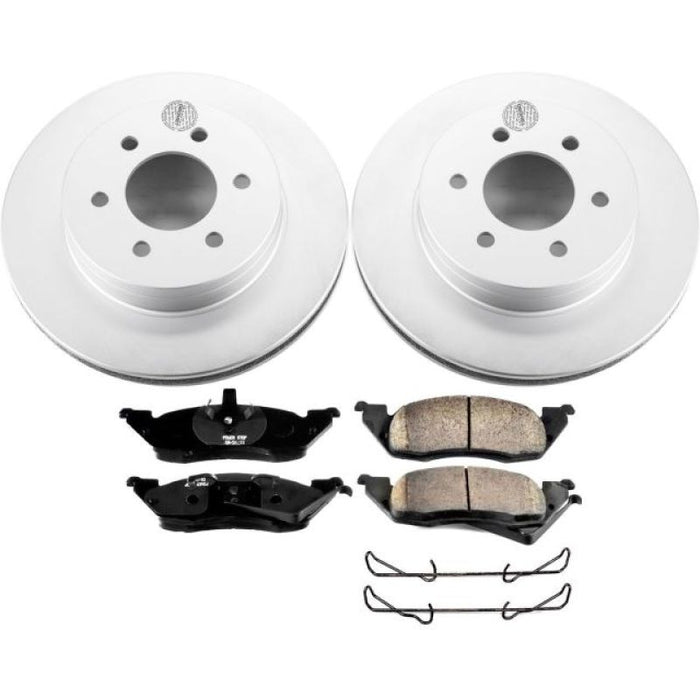 Kit de freins Power Stop 97-98 Dodge Dakota avant Z17 Evolution Geomet avec revêtement