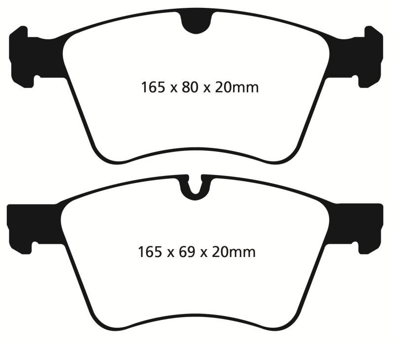 Plaquettes de frein avant Greenstuff EBC 08-10 Mercedes-Benz GL320 3.0 TD (disques avant 373 mm)