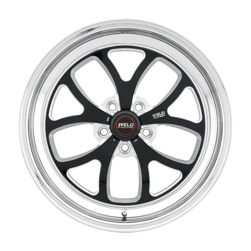 Roue noire Weld S76 18x9 / 5x115 BP / 6,1 po BS (plaquette haute) - Sans verrou de talon