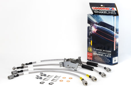 Conduites de frein SS Goodridge 08-13 Chevrolet Silverado (avec tambour arrière/contrôle de freinage actif)
