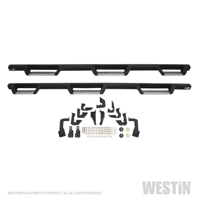 Marchepieds Westin/HDX 07-18 Chevrolet Silverado 1500 Crew (5,5 pi) (sauf Classic) Drop WTW Nerf - Noir