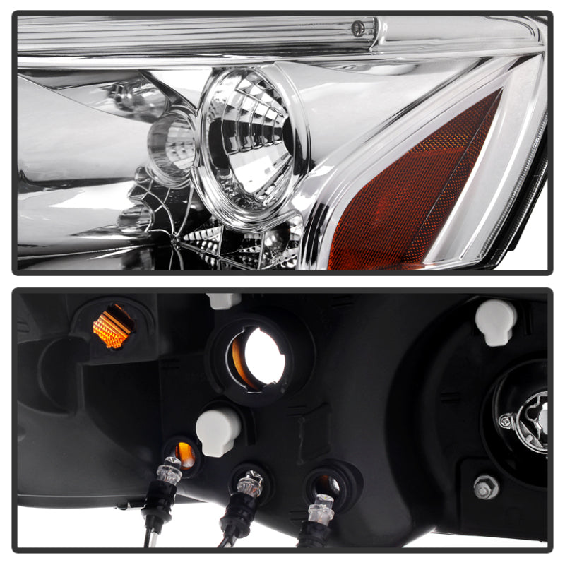 Phares de projecteur Spyder Pontiac G6 2/4DR 05-08 LED Halo LED Chrm PRO-YD-PG605-HL-C