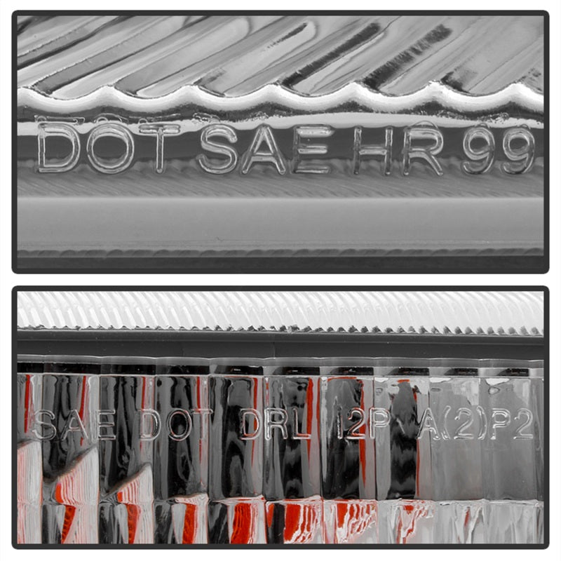 Phares de style OEM xTune Chevy Silverado 1500 99-02 avec feux de pare-chocs - Chrome HD-JH-CSIL99-OE-SET