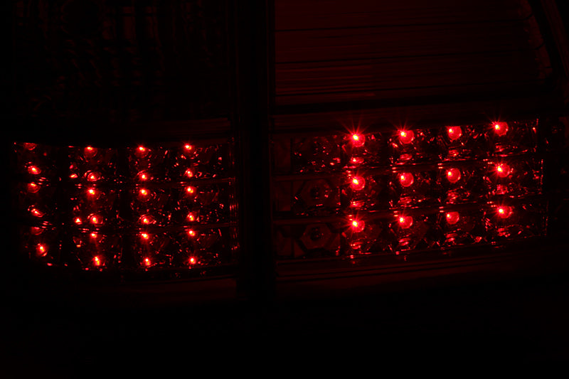 Feux arrière à LED ANZO 1998-2005 Toyota Land Cruiser Fj Rouge/Clair G2