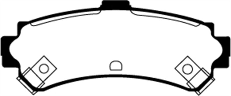 Plaquettes de frein arrière EBC 95-97 Nissan Sentra 1.6 Redstuff