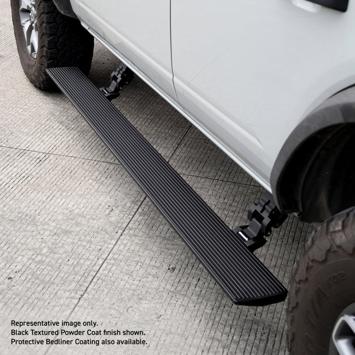 RealTruck 11-18 Ram 1500 QC VoltStep Electric Running Board Kit - Bedliner Coat