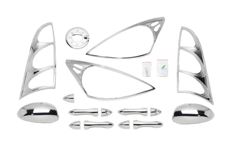 Kits d'accessoires de garniture chromée Putco 00-04 Ford Focus (4 portes) DH/MC/TL/HL/FTC