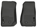Revêtements de sol avant noirs Husky Liners 14 pour Jeep Wrangler 2/4 portes Weatherbeater