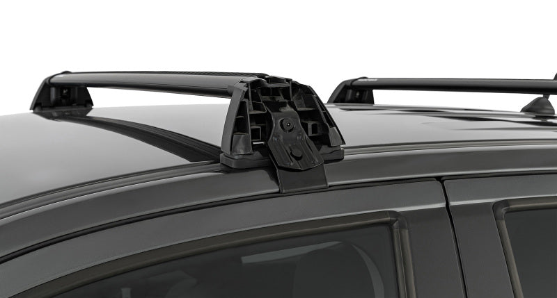 Barres de toit affleurantes à 2 barres Rhino-Rack 11-20 pour Ford Ranger PX 4 portes Double Cab Vortex ROC25 - Noir