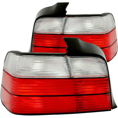 ANZO 1992-1998 BMW Série 3 E36 Berline Feux arrière Rouge/Clair