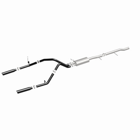 Cat-Back MagnaFlow SYS 3,5 pouces à embouts arrière divisés doubles noirs 10-13 Chevy Silverado / GMC Sierra 5,3 L