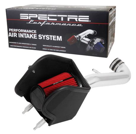 Kit d'admission d'air pour Jeep Wrangler V6-3.6LF/I Spectre 2018 - Poli avec filtre rouge