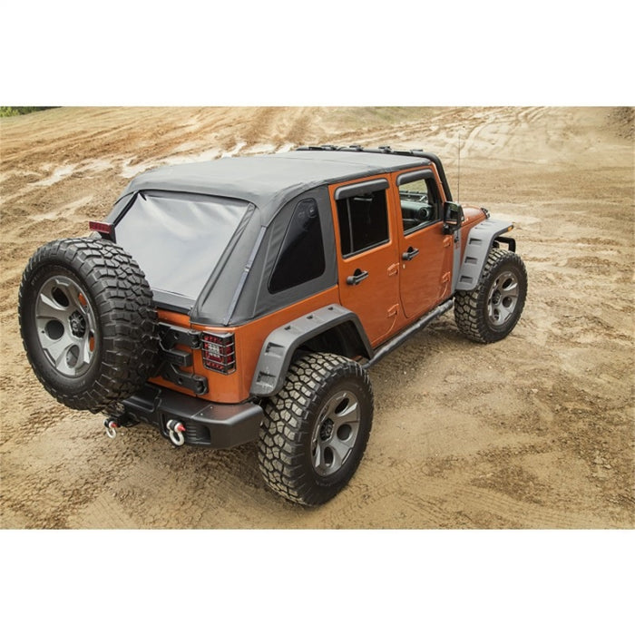 Jeep Wrangler JK 07-18 à toit souple sans arceau Rugged Ridge Black Diamond 4 portes