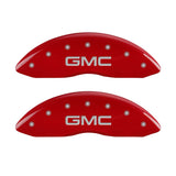 Couvre-étriers MGP 4 gravés avant et arrière GMC finition rouge argent ch