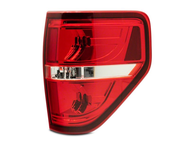 Feux arrière Raxiom 09-14 Ford F-150 Styleside - Boîtier chromé - Lentille rouge/transparente