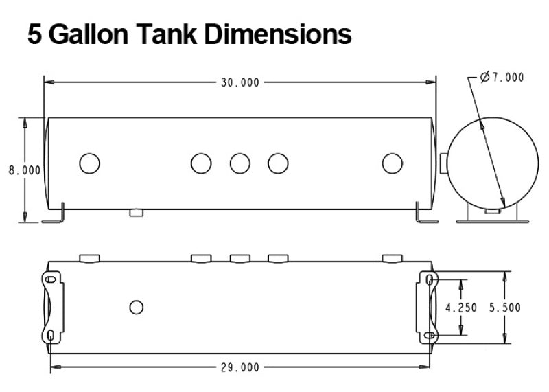 Système de mise à niveau de compresseur pneumatique analogique à 4 voies Ridetech de 5 gallons