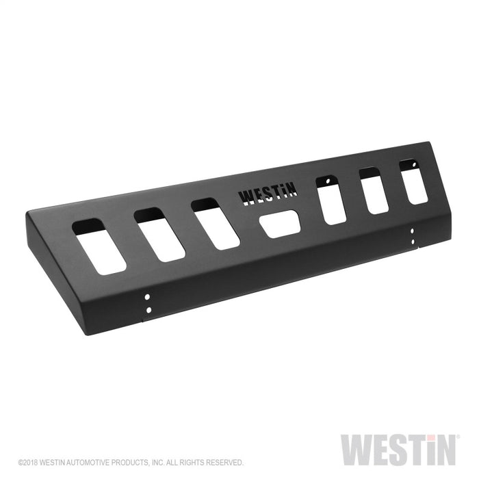 Plaque de protection pour pare-chocs avant Westin 18-19 Jeep Wrangler JL – Noir texturé