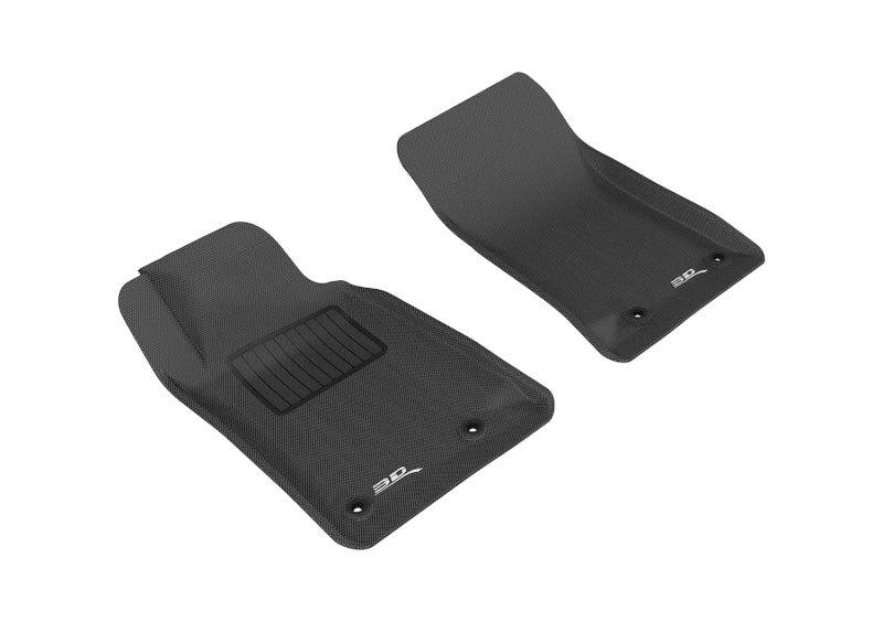 Tapis de sol 3D MAXpider 2010-2015 Chevrolet Camaro Kagu 1ère rangée - Noir