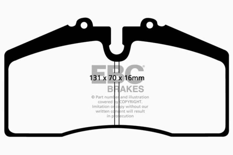 Étriers avant Brembo EBC 05+ Ford Saleen Mustang Plaquettes de frein avant Yellowstuff