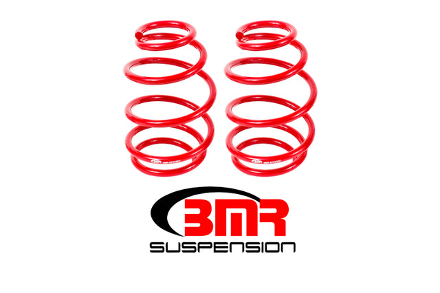 BMR 10-15 5th Gen Camaro V8 Front Lowering Springs - Red BMR Suspension